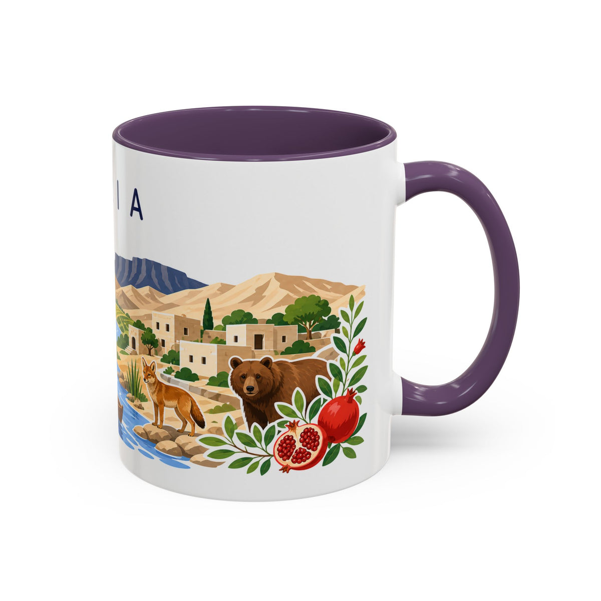 Syria Coffee Mug | Travel Souvenir Accent Mug | Country Gift Ceramic Cup 11oz 15oz