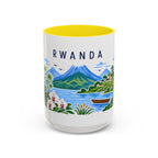 Rwanda Coffee Mug | Travel Souvenir Accent Mug | Country Gift Ceramic Cup 11oz 15oz