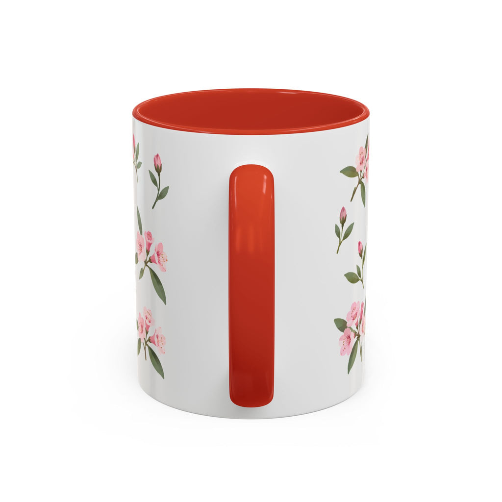 Washington Coast rhododendron Mug, State Flower Floral Coffee Cup, 11oz Botanical Gift
