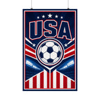 USA Soccer Fan Art Poster | Matte Vertical Poster | World Cup 2026 Wall Decor