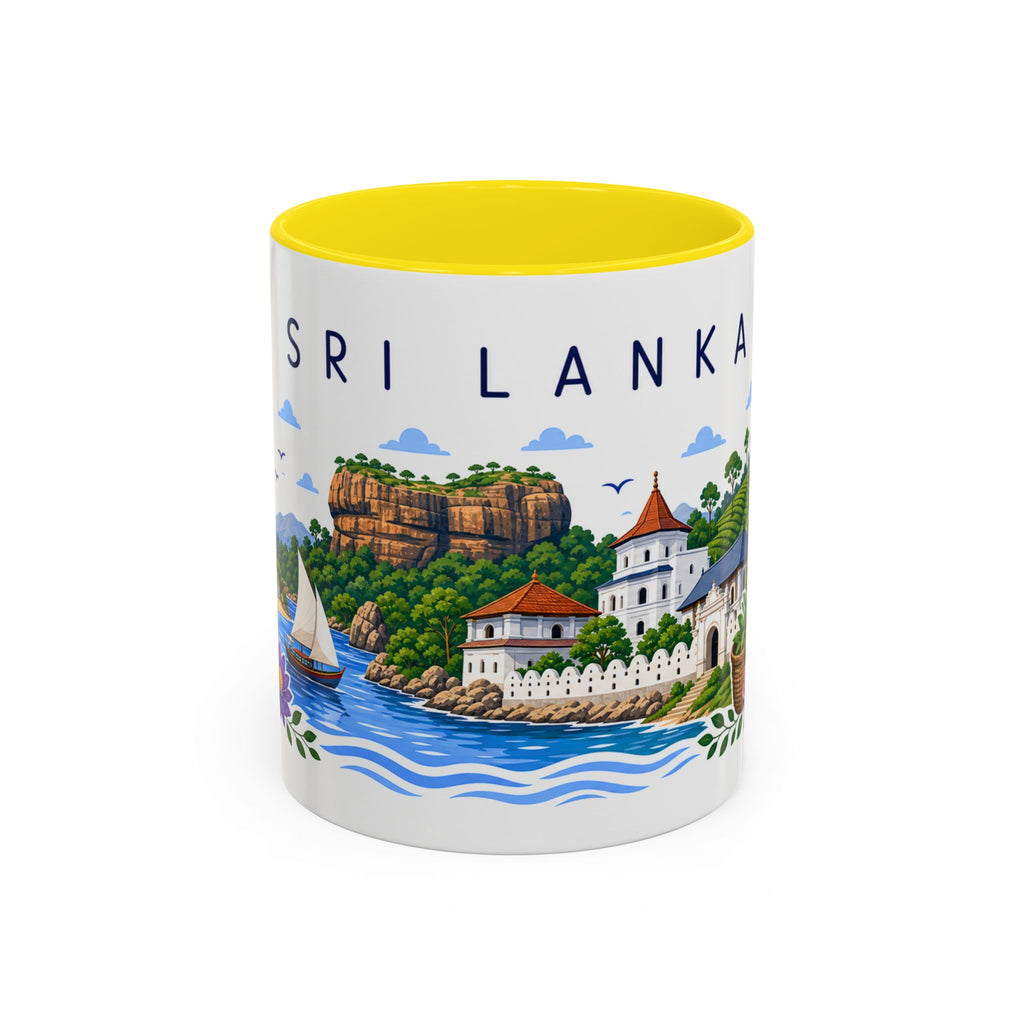 Sri Lanka Coffee Mug | Travel Souvenir Accent Mug | Place Gift Ceramic Cup 11oz 15oz