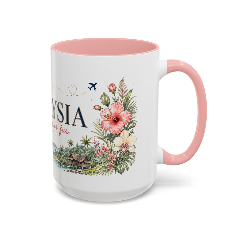 Malaysia Home Country Mug | Moving Away Gift | Long Distance Friendship | 11 oz 15 oz Accent Mug