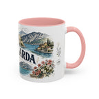 Lake Garda Mug, Italy Travel Souvenir, Bucket List Gift, Accent Ceramic Coffee Mug 11oz 15oz