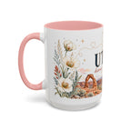 Utah Home State Mug | Moving Away Gift | Long Distance Friendship Coffee Cup | 11oz 15oz Accent Mug