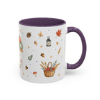 Thanksgiving Turkey Mug | Friendly Woodland Watercolor Gift | Autumn Accent Cup 11oz 15oz