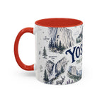 Yosemite National Park Coffee Mug | Hiking Camping Nature Gift | Accent Color Ceramic 11oz 15oz