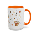 Thanksgiving Turkey Mug | Friendly Woodland Watercolor Gift | Autumn Accent Cup 11oz 15oz
