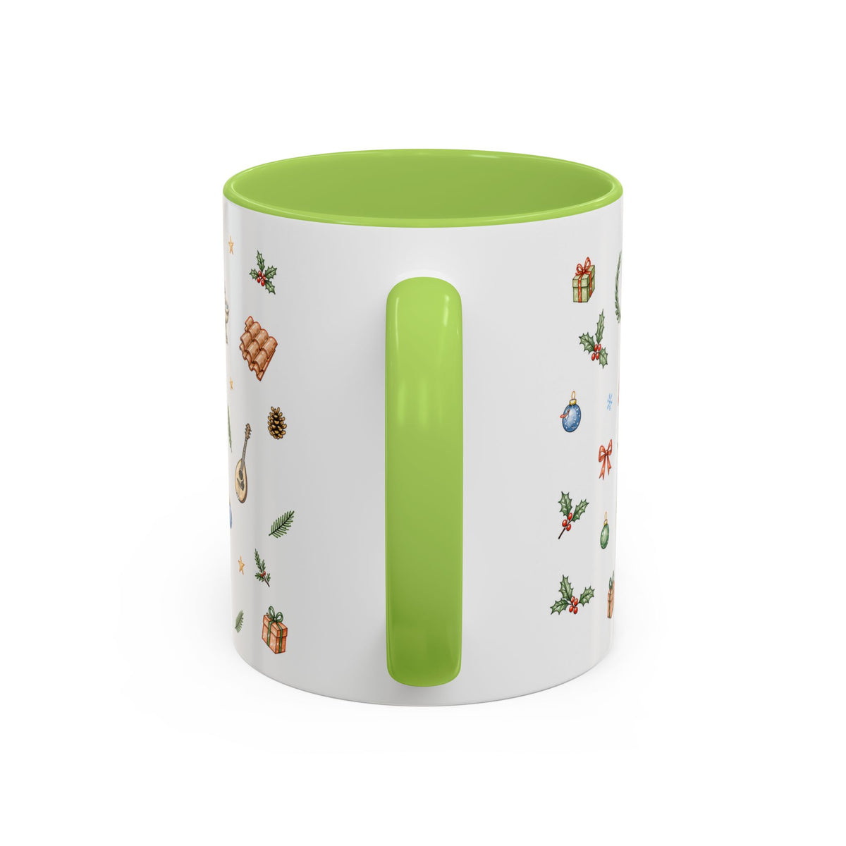 Rome Christmas Mug | Watercolor City Souvenir | Ceramic Coffee Cup