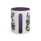 Johor Bahru Coffee Mug | Malaysia Travel Souvenir | Vintage Illustrated City Gift | 11 oz 15 oz Accent Mug