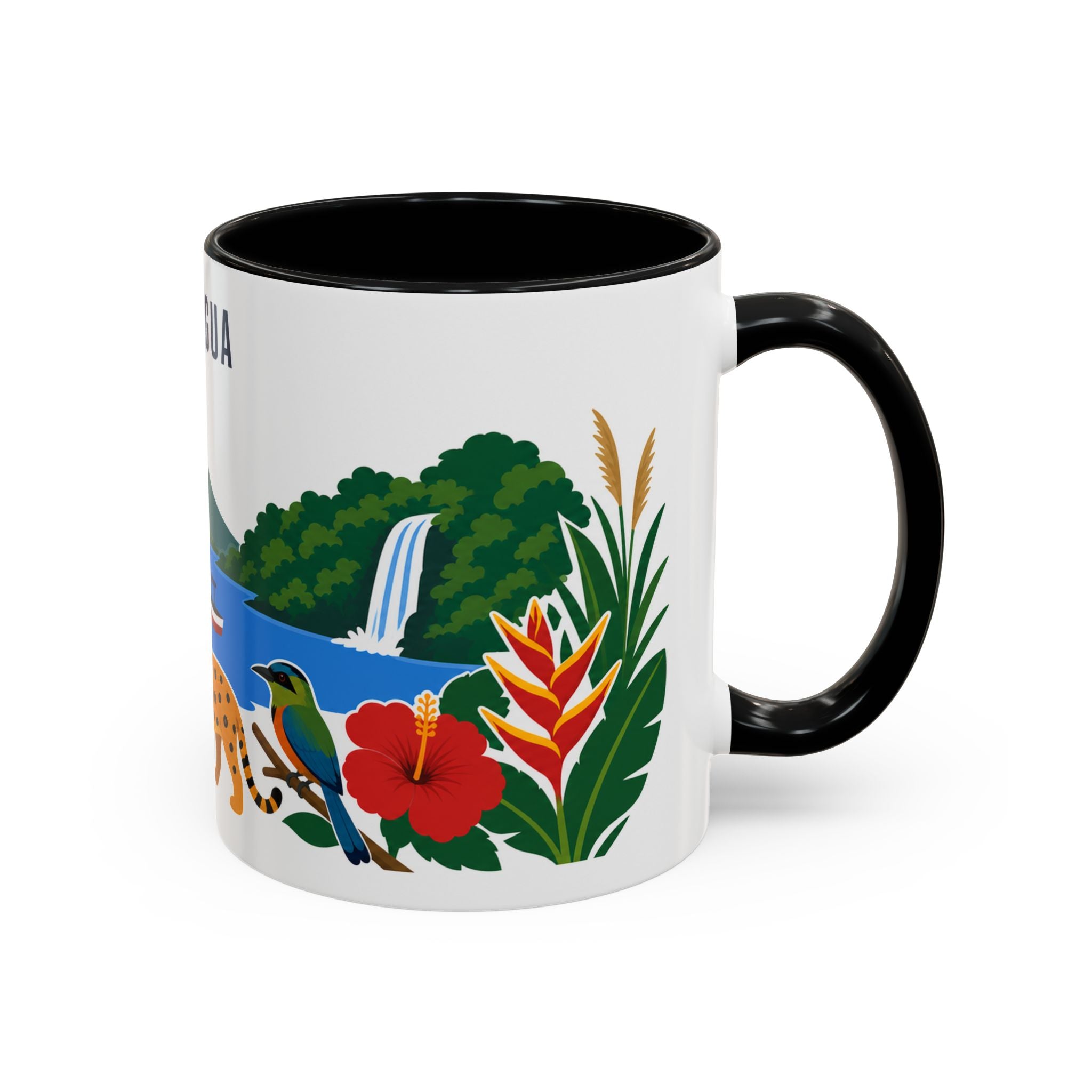 Nicaragua Coffee Mug | Travel Souvenir Accent Mug | Country Gift Ceramic Cup 11oz 15oz