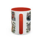 Dublin Coffee Mug | Ireland Travel Souvenir | Vintage Illustrated City Gift | 11 oz 15 oz Accent Mug