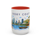 Ivory Coast Coffee Mug | Travel Souvenir Accent Mug | Place Gift Ceramic Cup 11oz 15oz