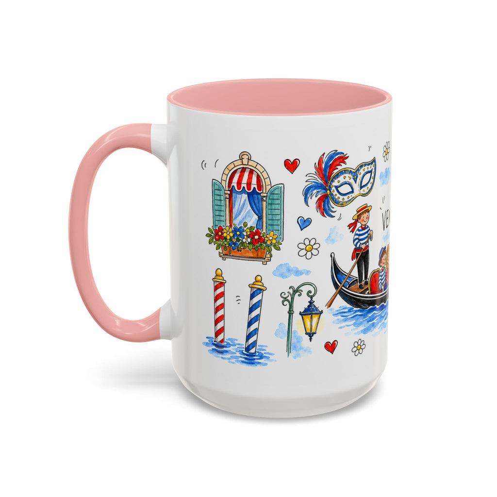Venice Travel Mug | European City Souvenir Accent Coffee Mug | 11oz 15oz Ceramic Cup
