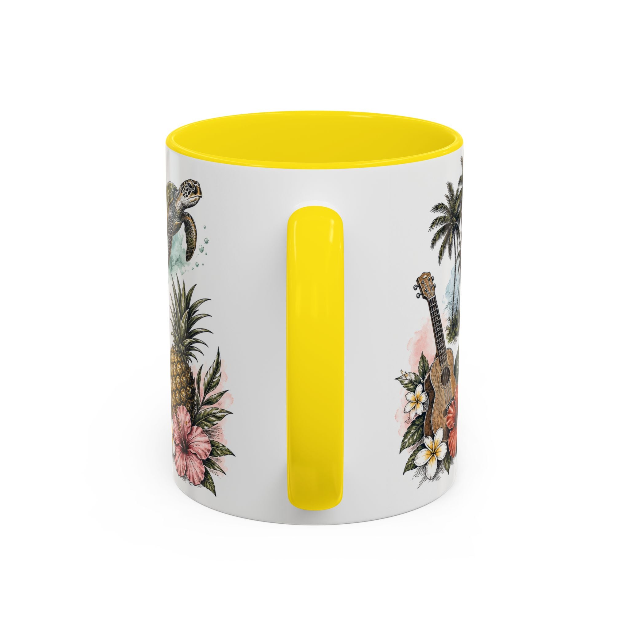 Honolulu Coffee Mug | United States Travel Souvenir | Vintage Illustrated City Gift | 11 oz 15 oz Accent Mug