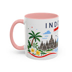 Indonesia Coffee Mug | Travel Souvenir Accent Mug | Country Gift Ceramic Cup 11oz 15oz