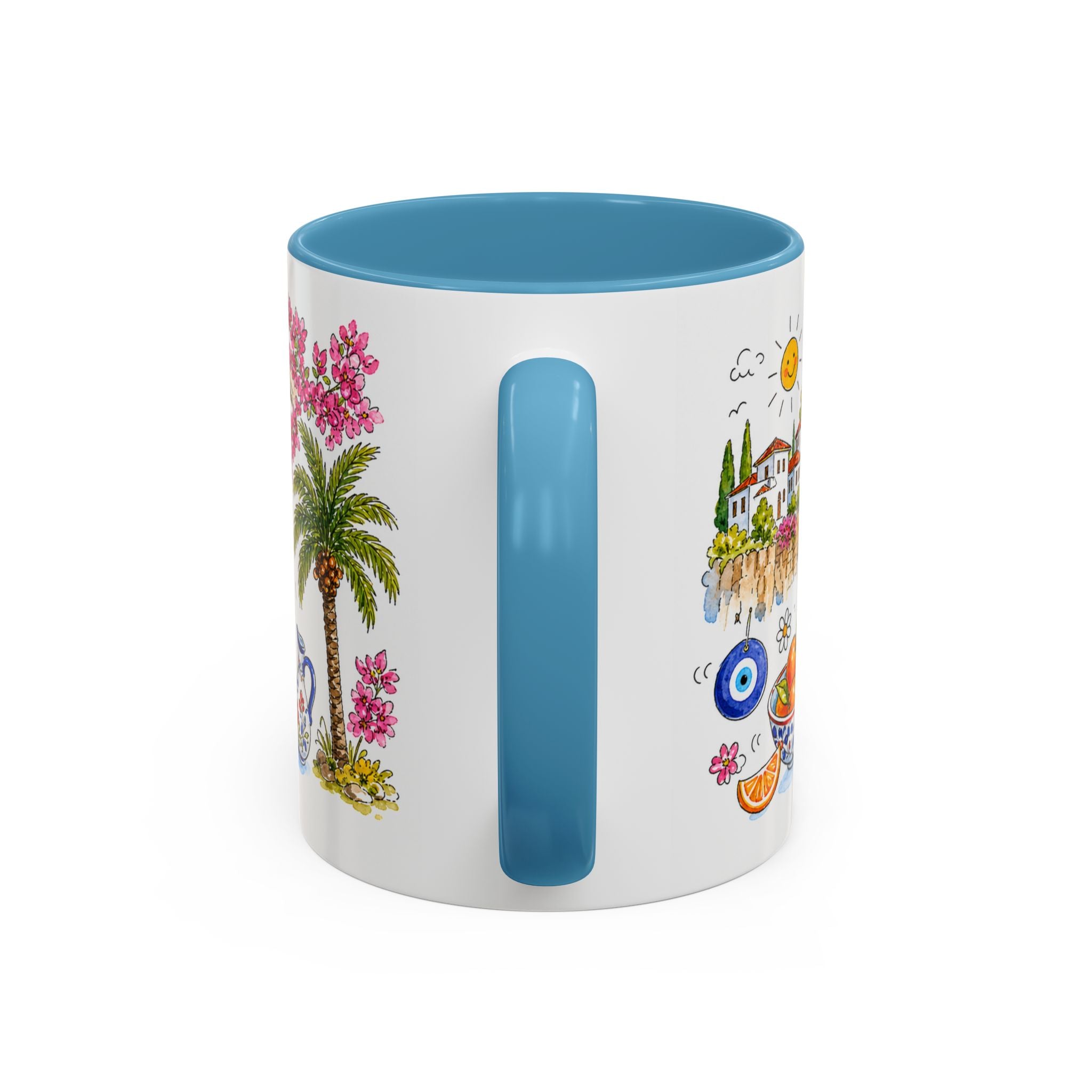 Antalya Travel Mug | European City Souvenir Accent Coffee Mug | 11oz 15oz Ceramic Cup