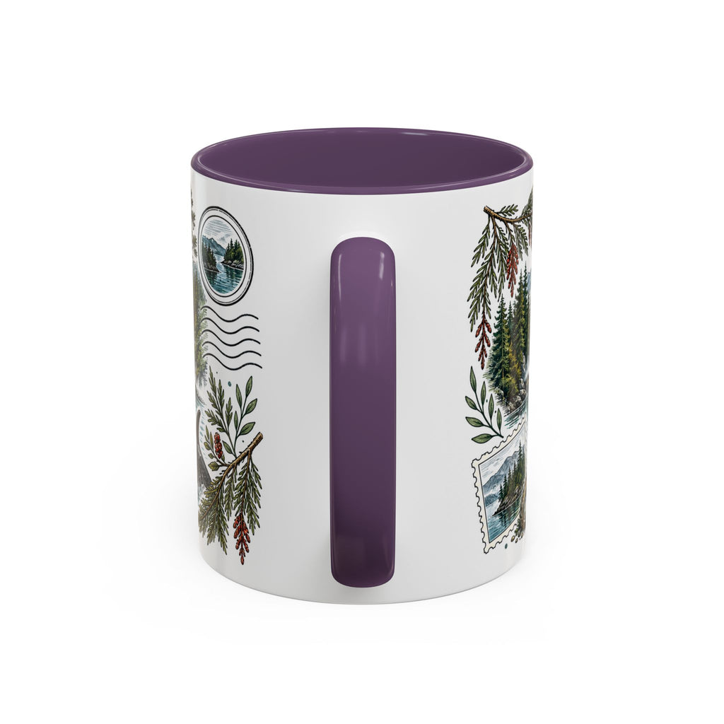 Queen Charlotte Sound Coffee Mug | Travel Destination Souvenir Gift | Accent Color Ceramic 11oz 15oz