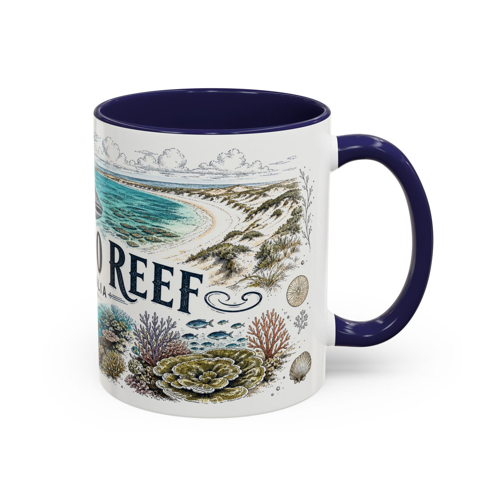 Ningaloo Reef Mug, Australia Travel Souvenir, Bucket List Gift, Accent Ceramic Coffee Mug 11oz 15oz