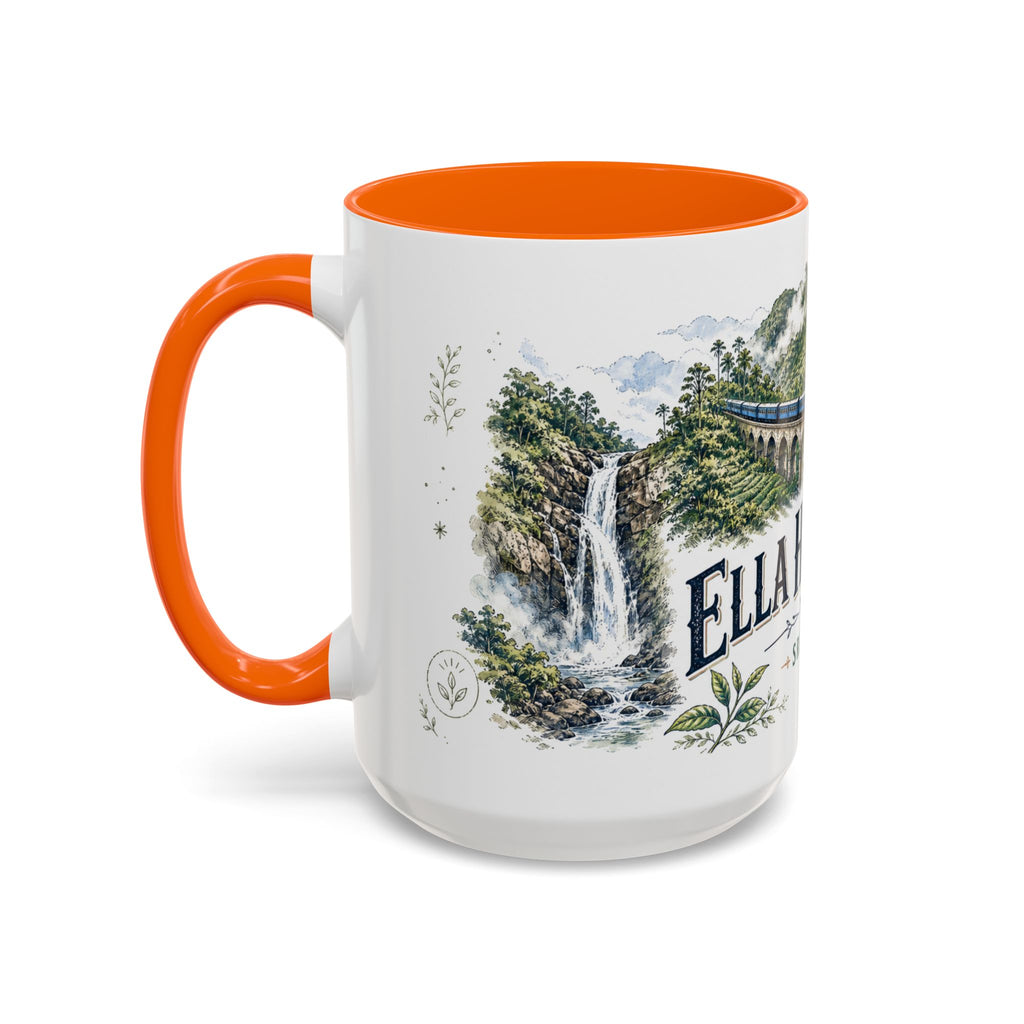 Ella Highlands Mug, Sri Lanka Travel Souvenir, Bucket List Gift, Accent Ceramic Coffee Mug 11oz 15oz
