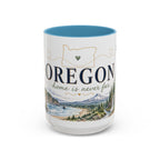 Oregon State Mug | Moving Away, Long Distance Friendship Gift | 11oz 15oz Accent Mug