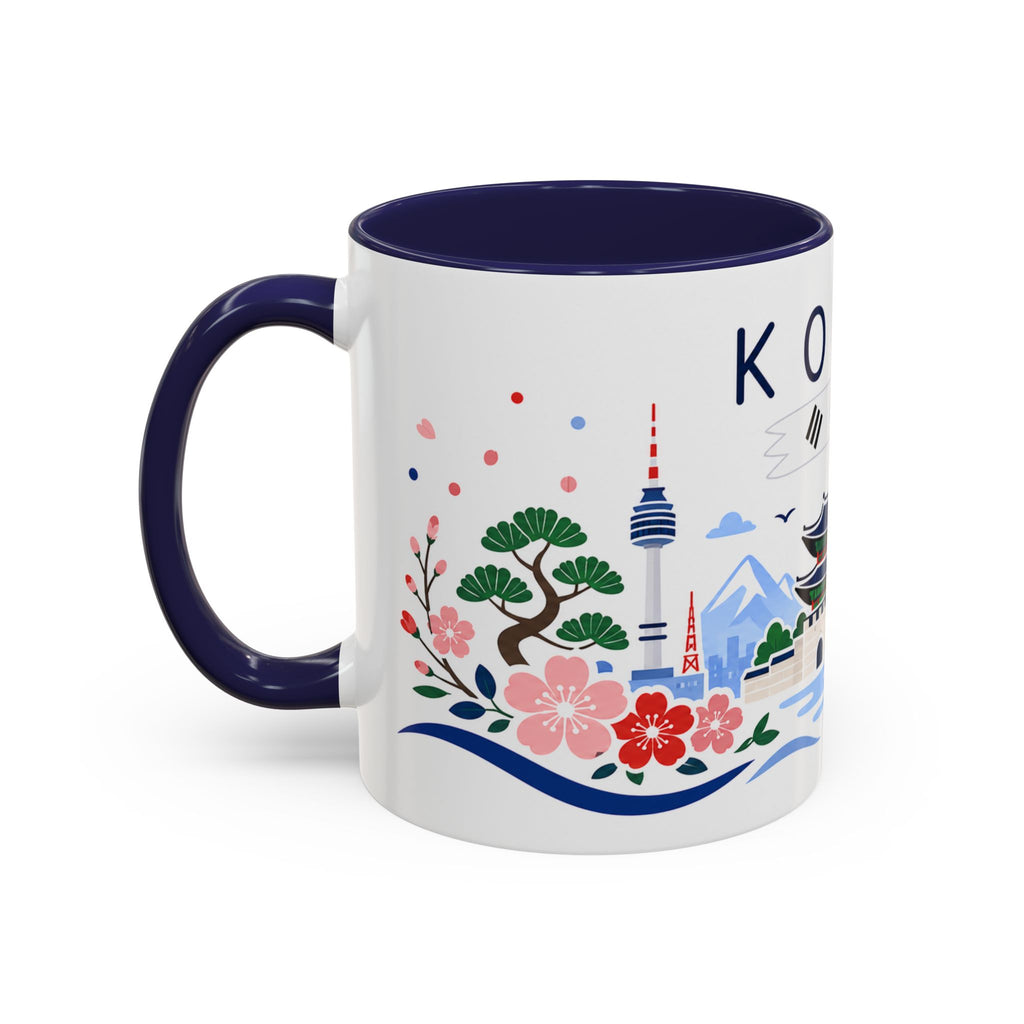 South Korea Coffee Mug | Travel Souvenir Accent Mug | Country Gift Ceramic Cup 11oz 15oz