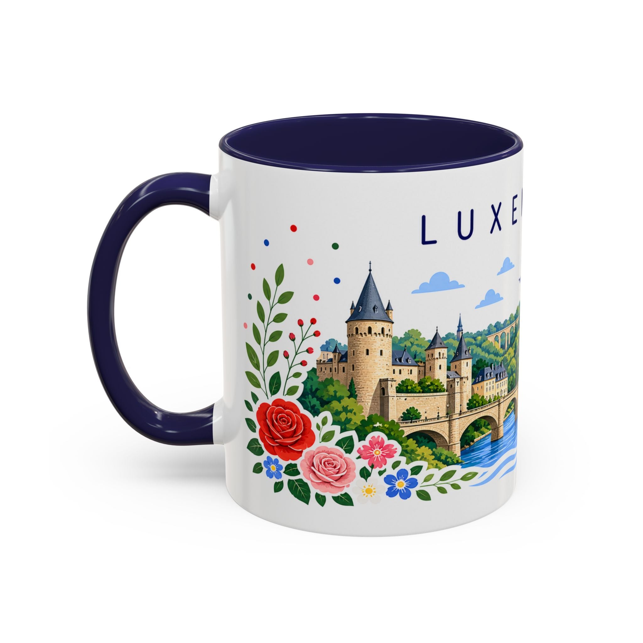 Luxembourg Coffee Mug | Travel Souvenir Accent Mug | Place Gift Ceramic Cup 11oz 15oz