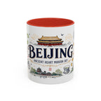 Beijing Coffee Mug | China Souvenir Travel Gift | Accent Color Ceramic 11oz 15oz