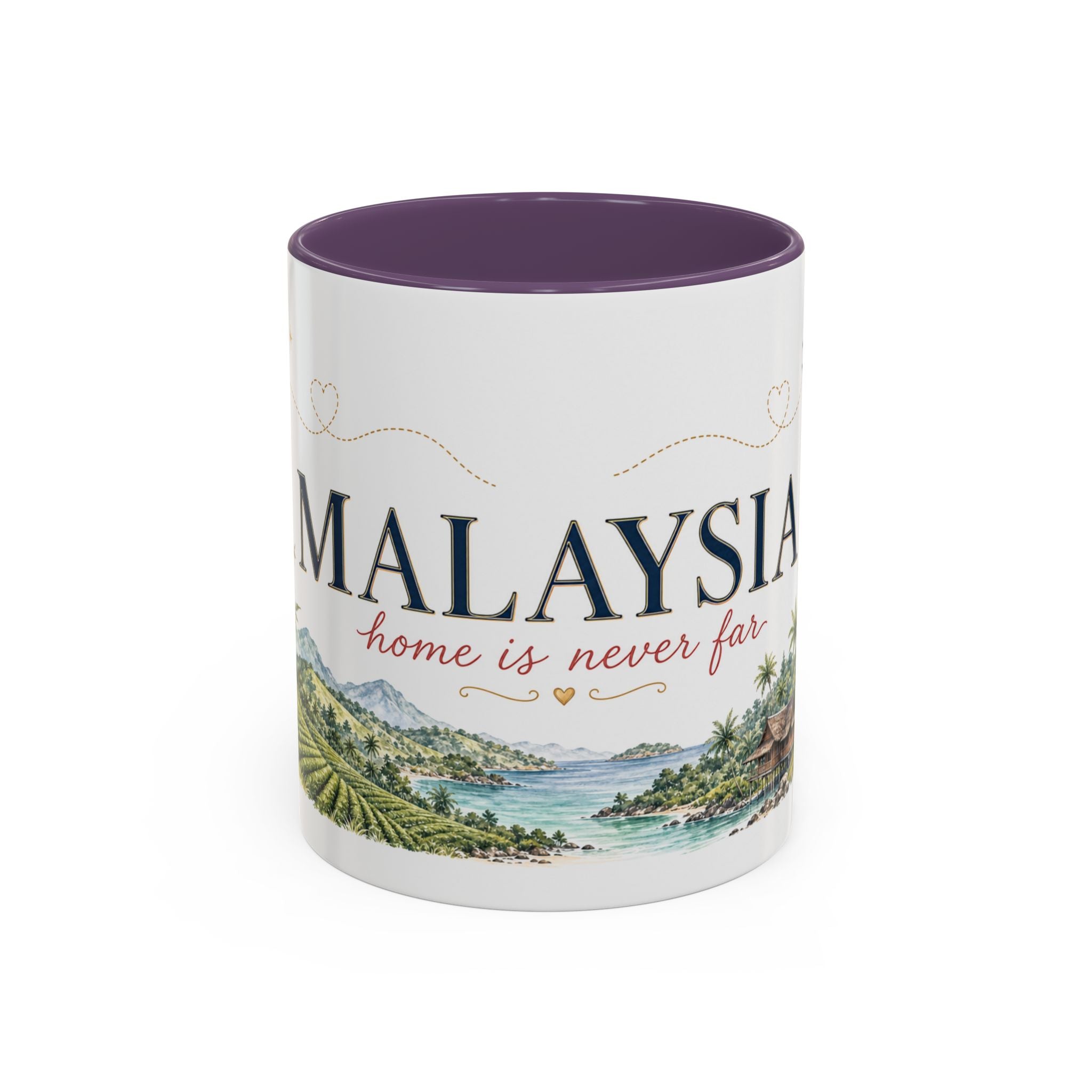 Malaysia Home Country Mug | Moving Away Gift | Long Distance Friendship | 11 oz 15 oz Accent Mug