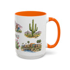 Phoenix Illustrated Travel Mug | City Souvenir Accent Coffee Mug | 11oz 15oz Ceramic Cup