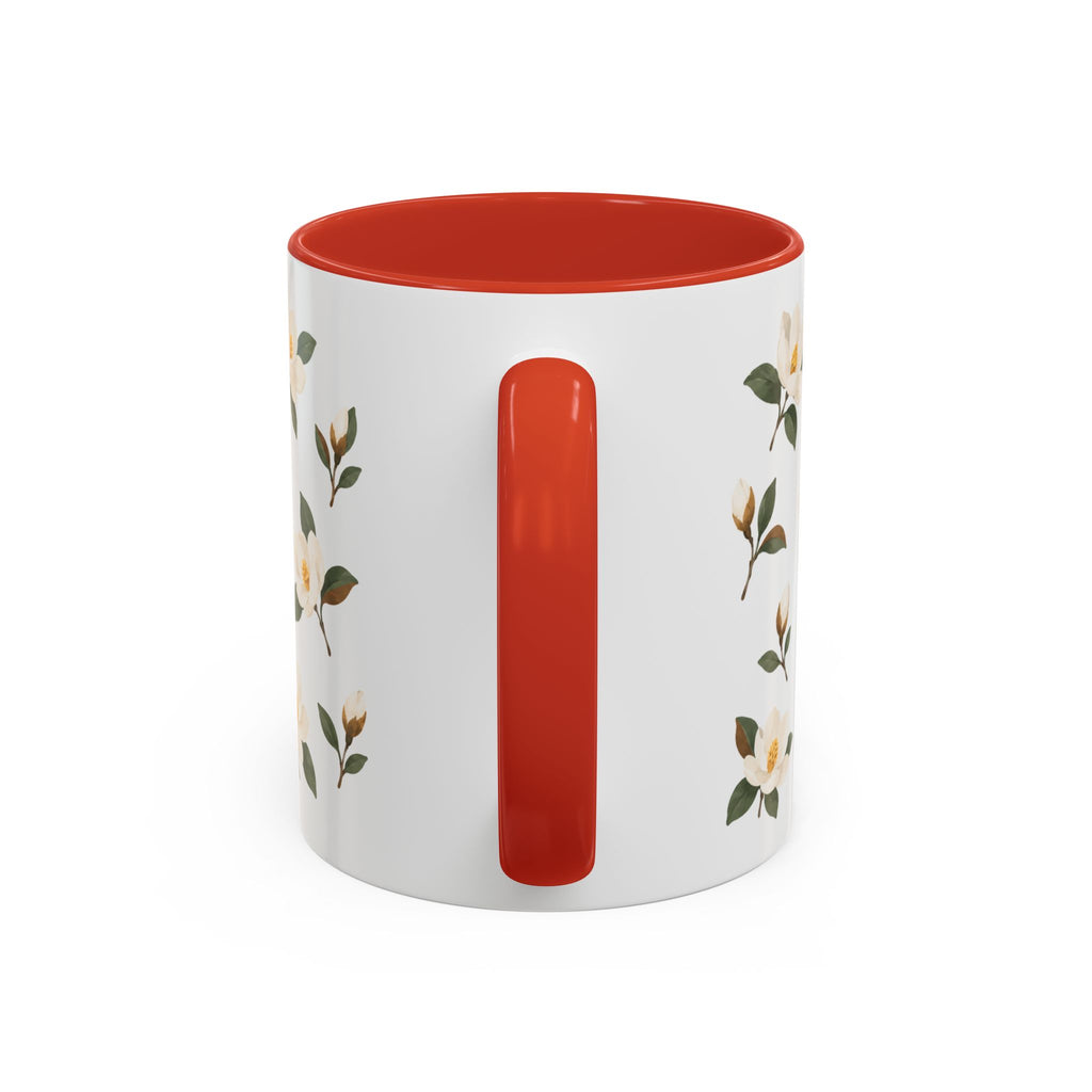 Mississippi Magnolia Mug, State Flower Floral Coffee Cup, 11oz Botanical Gift