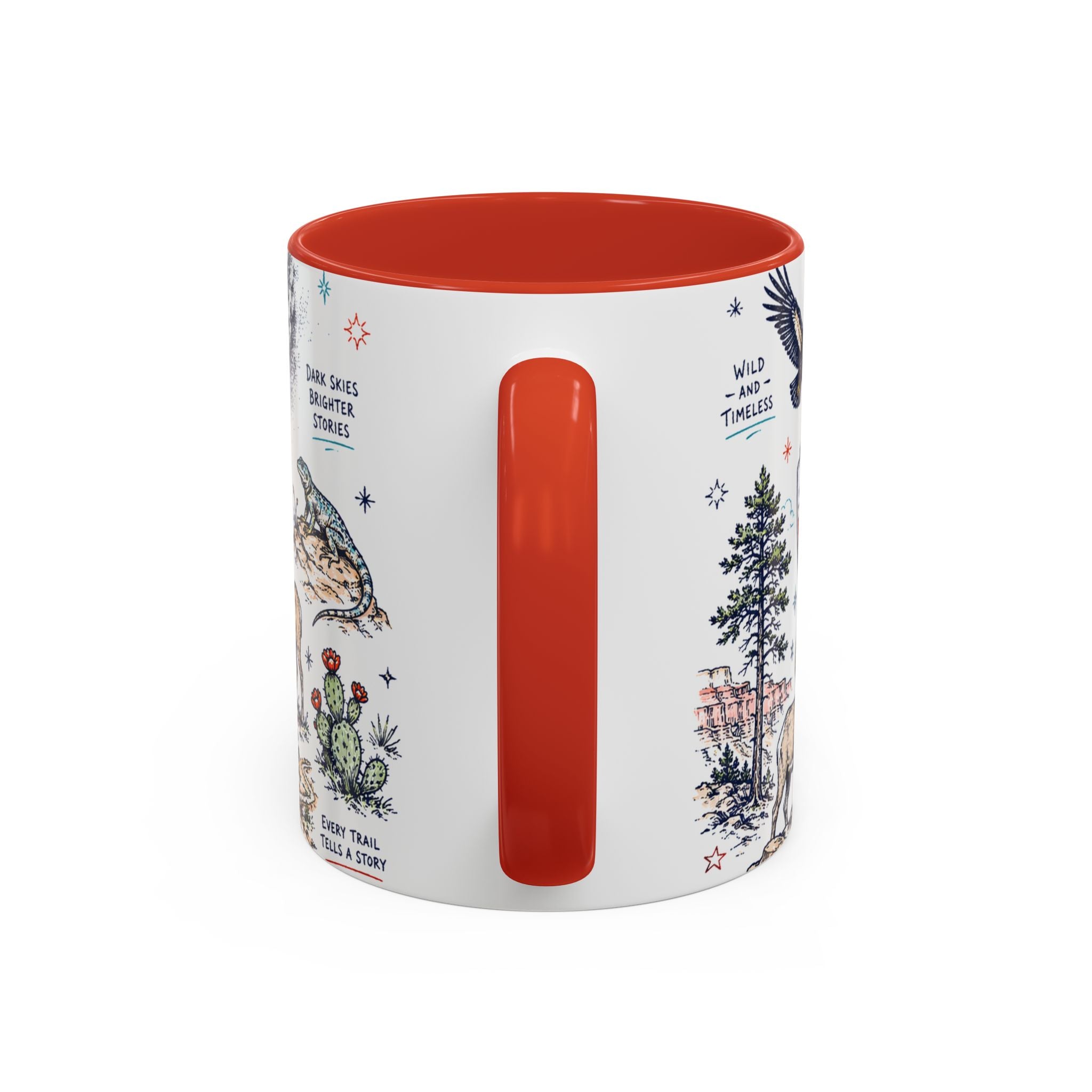 Grand Canyon National Park Coffee Mug | Hiking Camping Nature Gift | Accent Color Ceramic 11oz 15oz