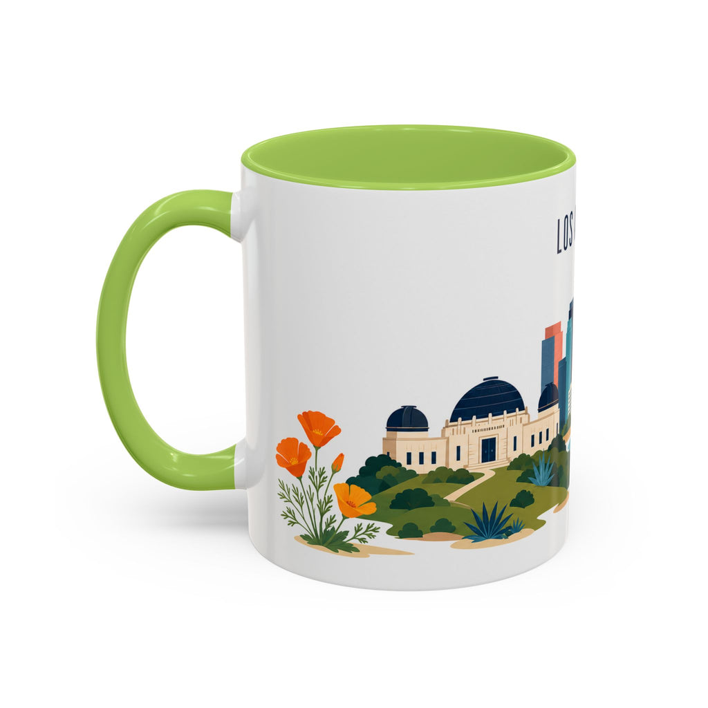 Los Angeles Coffee Mug | United States Travel Souvenir | Porcelain Decal City Gift | 11oz 15oz Accent Mug