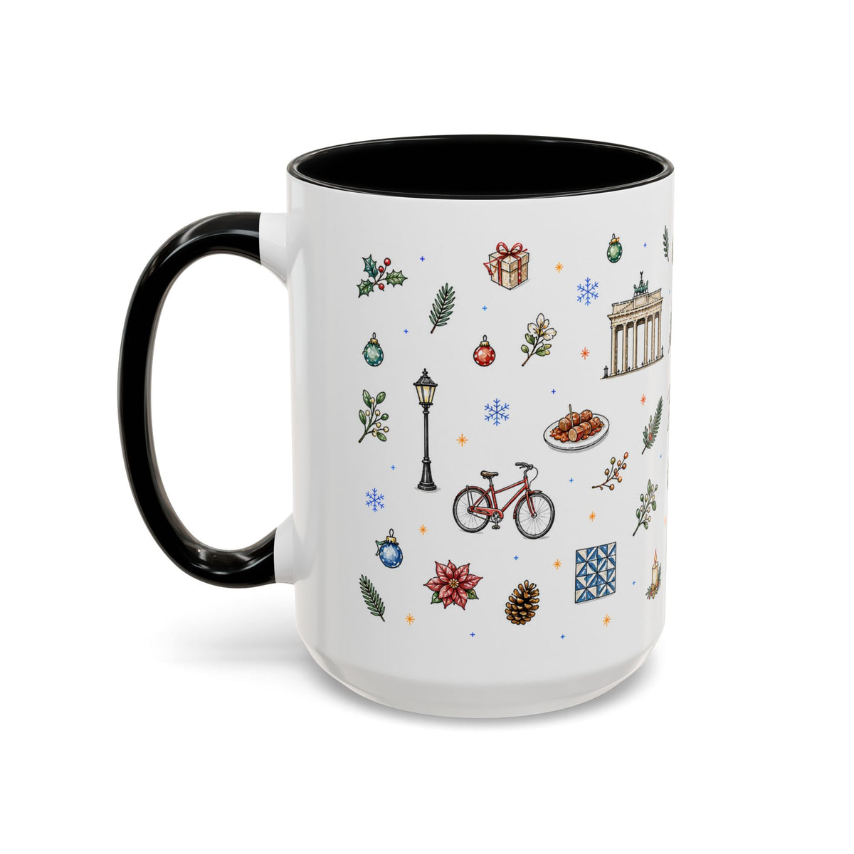 Berlin Christmas Mug | Watercolor City Souvenir, Travel Gift (11oz/15oz)