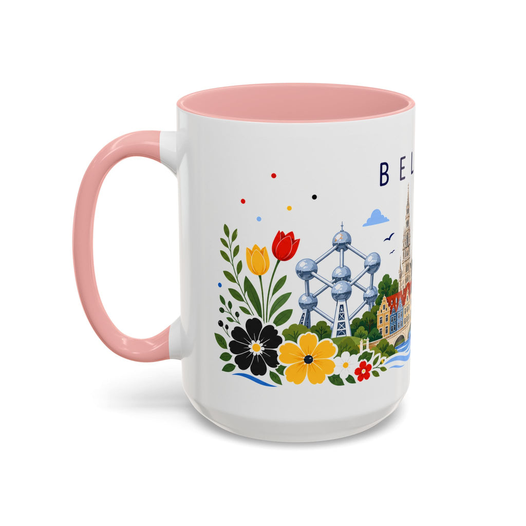 Belgium Coffee Mug | Travel Souvenir Accent Mug | Place Gift Ceramic Cup 11oz 15oz