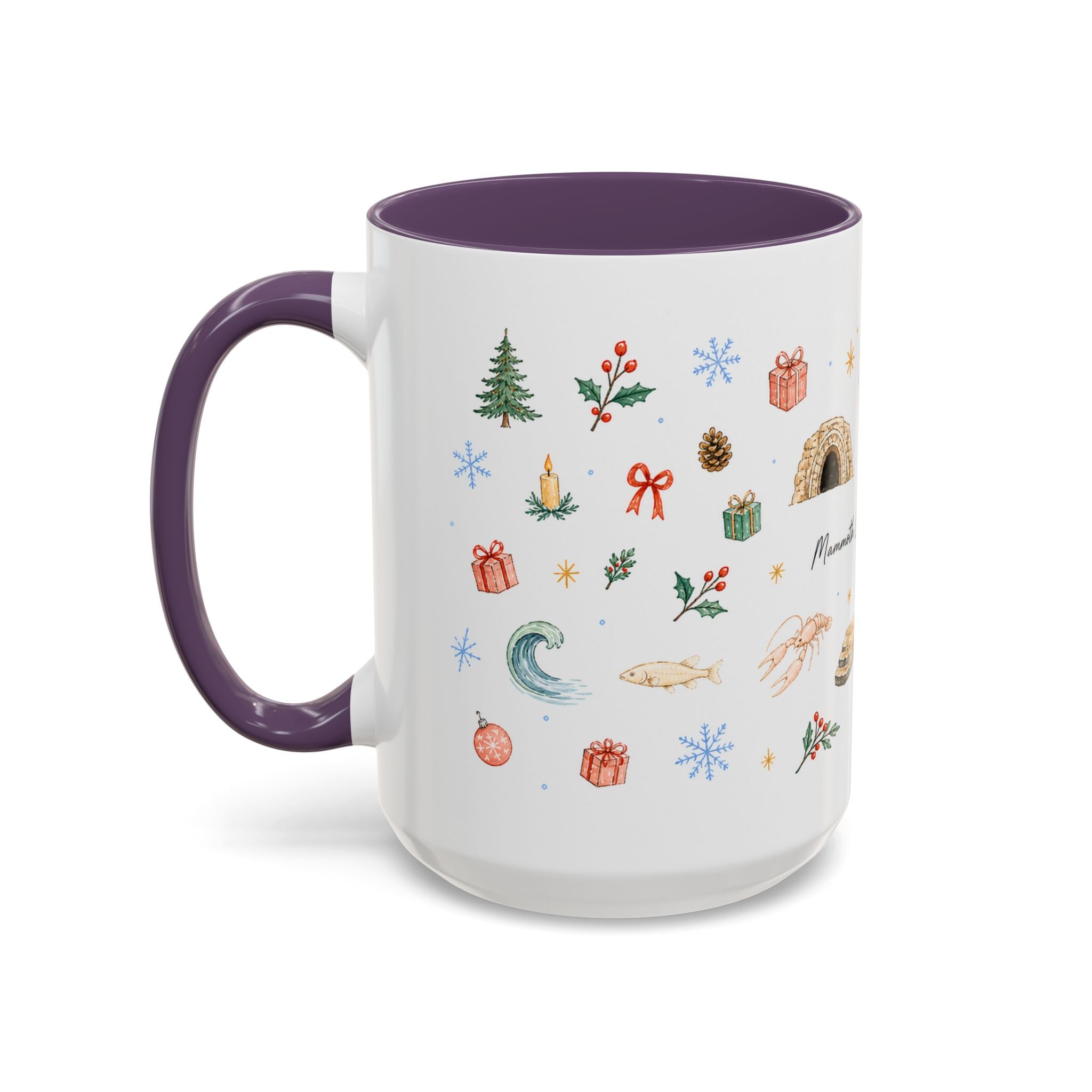 Mammoth Cave National Park Christmas Mug | Watercolor Travel Souvenir | Holiday Gift | Accent Ceramic Coffee Cup 11oz 15oz