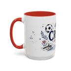 Croatia Soccer Coffee Mug | World Cup Fan Gift | Accent Color Ceramic 11oz 15oz Match Day Cup