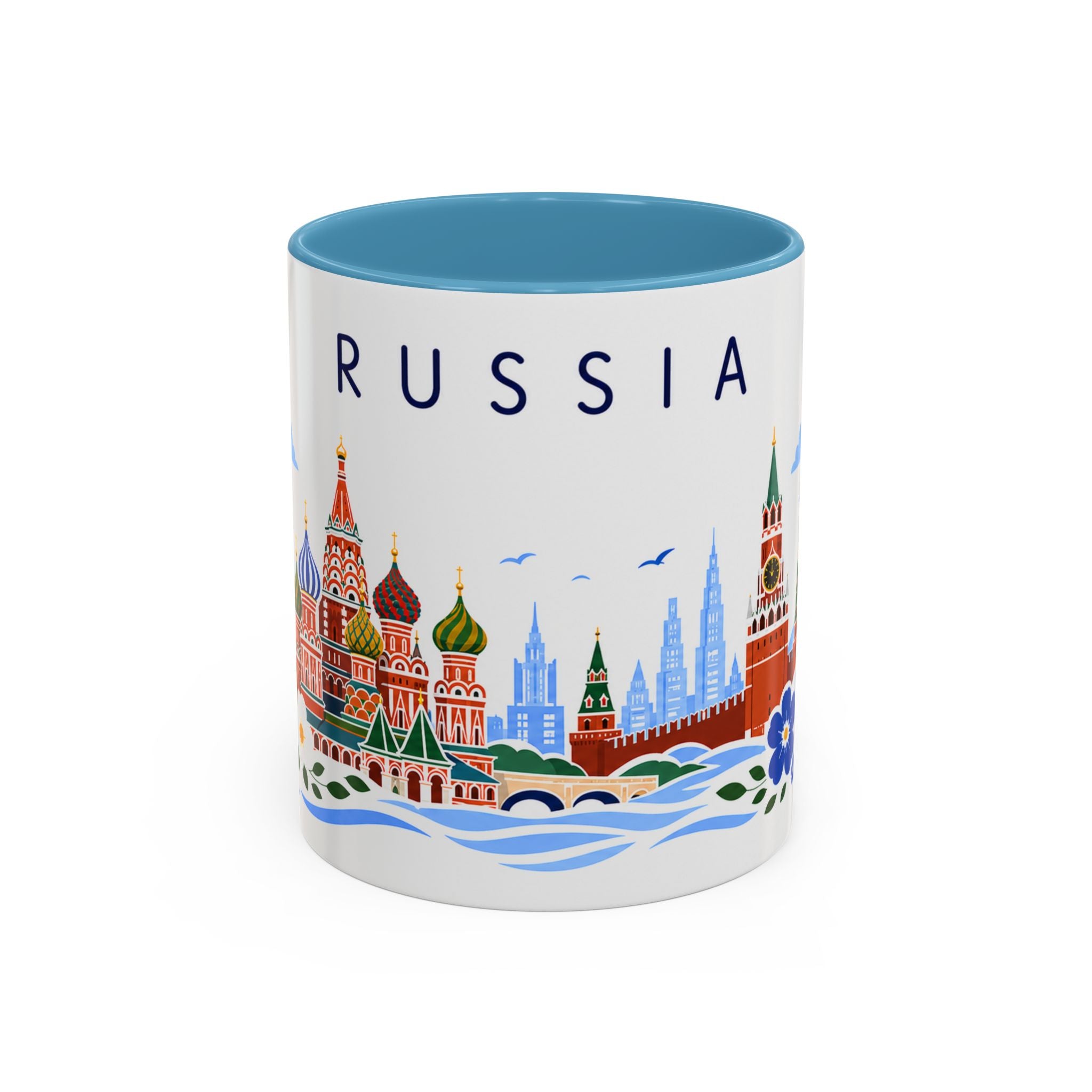 Russia Coffee Mug | Travel Souvenir Accent Mug | Place Gift Ceramic Cup 11oz 15oz