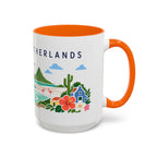 Caribbean Netherlands Coffee Mug | Travel Souvenir Accent Mug | Country Gift Ceramic Cup 11oz 15oz