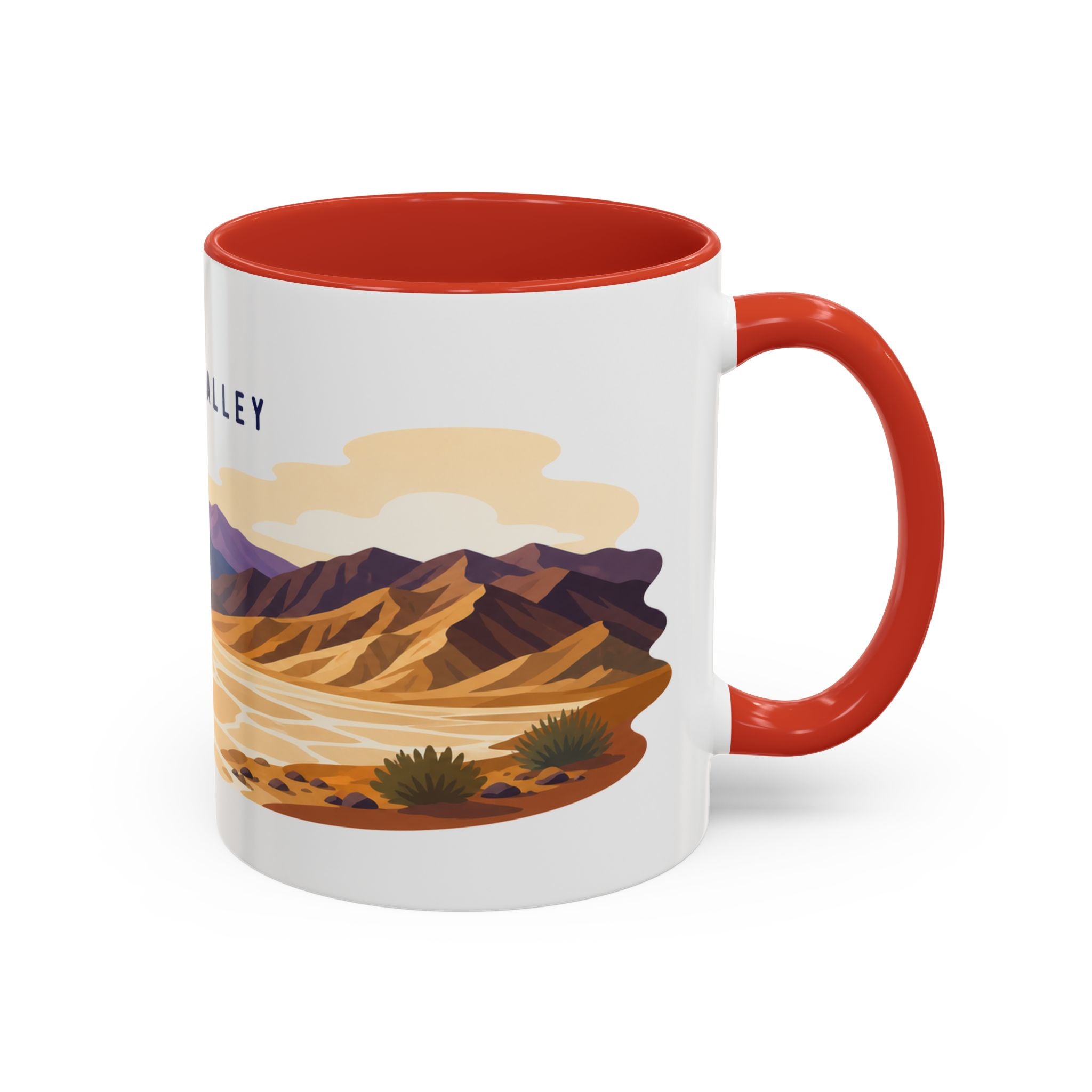 Death Valley National Park Coffee Mug | Solid Color Block Park Souvenir | 11oz 15oz Accent Mug