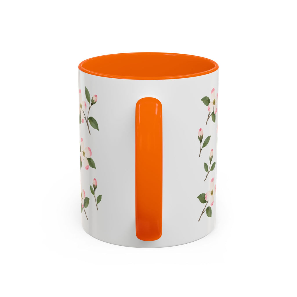 Virginia American Dogwood Mug, State Flower Floral Coffee Cup, 11oz Botanical Gift