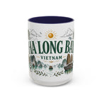 Ha Long Bay Coffee Mug | Travel Destination Souvenir Gift | Accent Color Ceramic 11oz 15oz