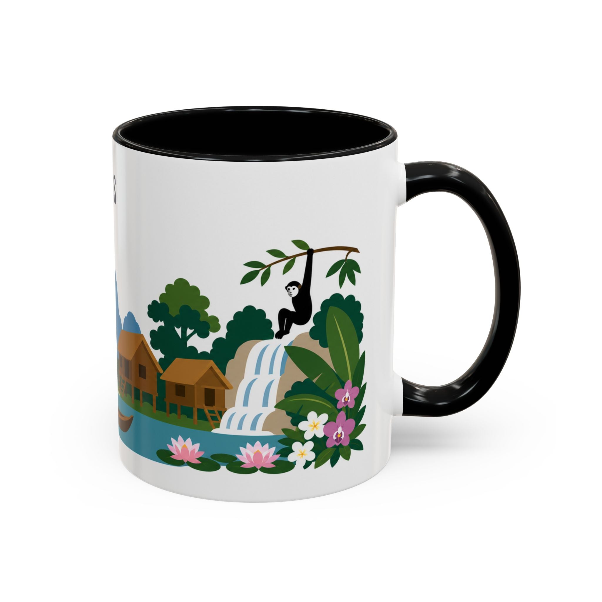Laos Coffee Mug | Travel Souvenir Accent Mug | Country Gift Ceramic Cup 11oz 15oz