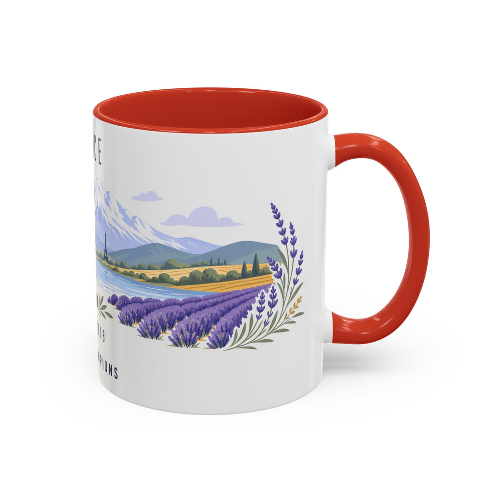France World Champions Mug | Two Time Soccer Champion Gift | French Football Fan Cup | 1998 2018 | 11oz 15oz Accent Mug