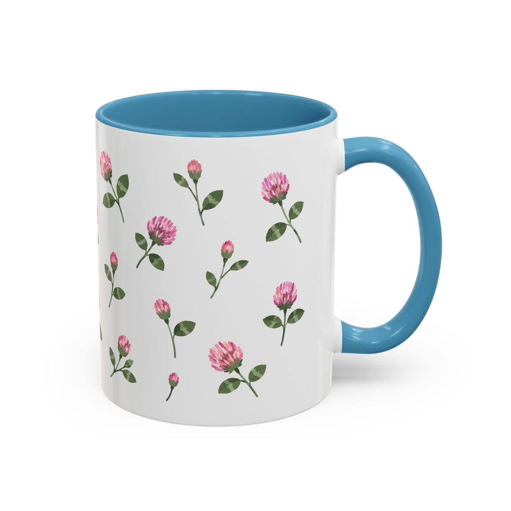 Vermont Red Clover Mug, State Flower Floral Coffee Cup, 11oz Botanical Gift