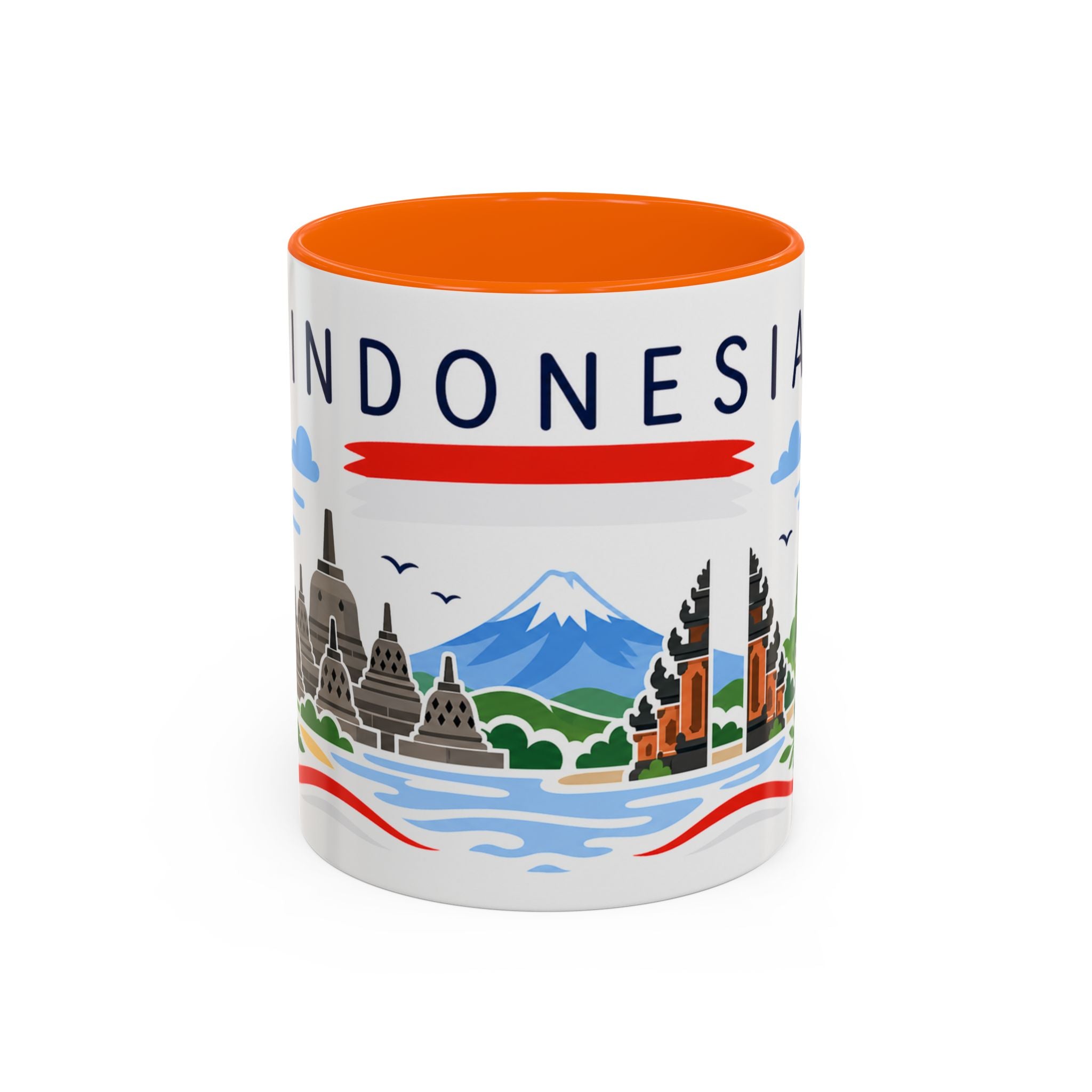 Indonesia Coffee Mug | Travel Souvenir Accent Mug | Country Gift Ceramic Cup 11oz 15oz