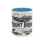Mount Bromo Mug, Indonesia Travel Souvenir, Bucket List Gift, Accent Ceramic Coffee Mug 11oz 15oz