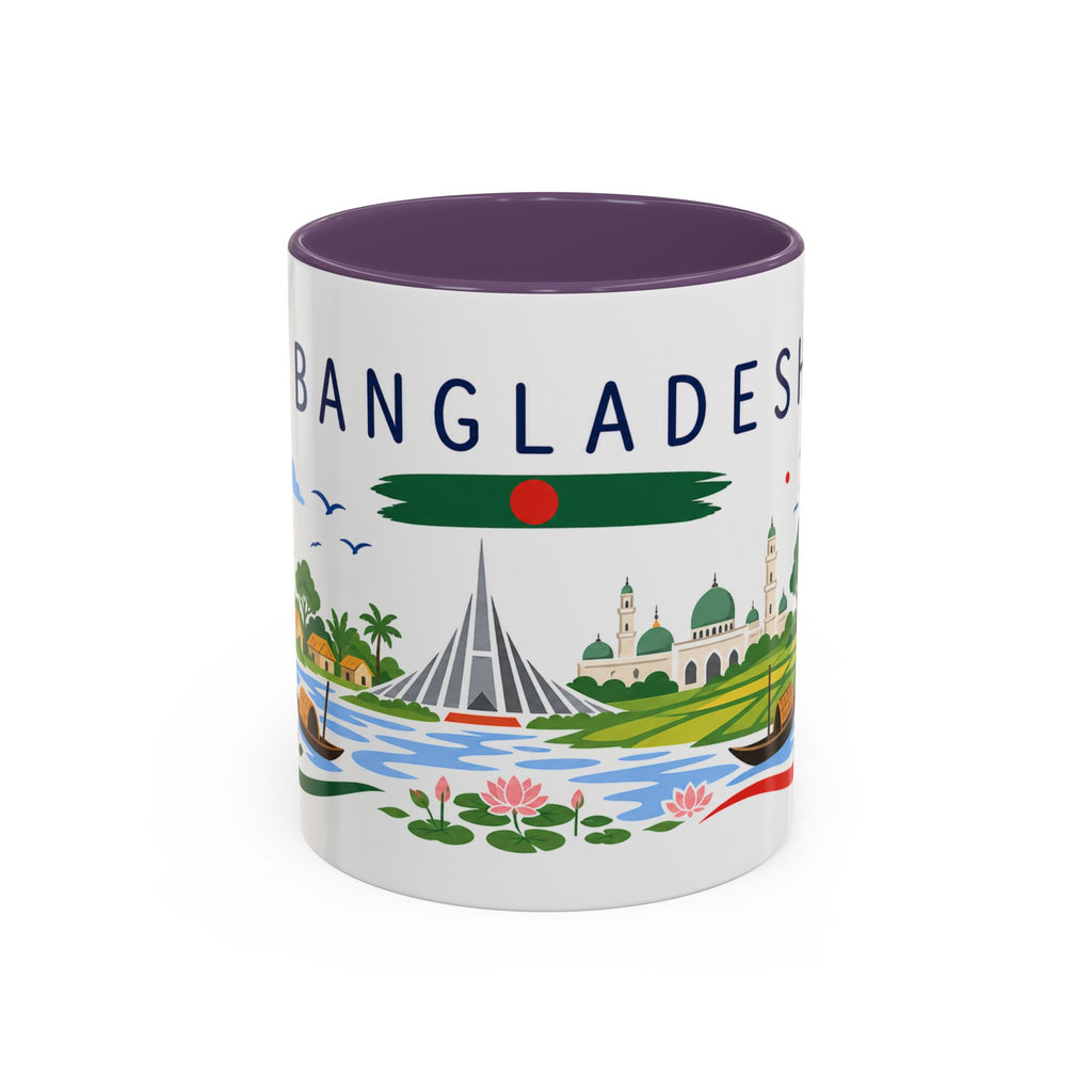 Bangladesh Coffee Mug | Travel Souvenir Accent Mug | Country Gift Ceramic Cup 11oz 15oz