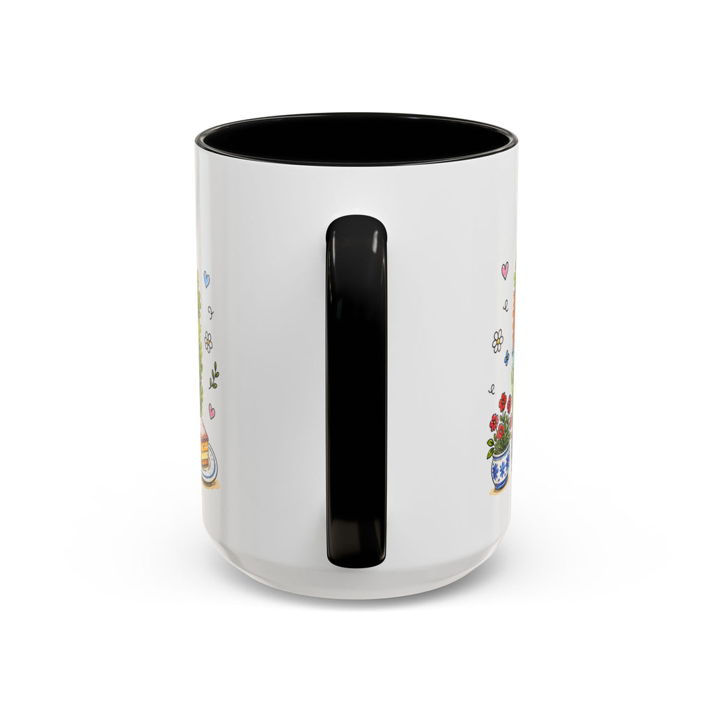Cesky Krumlov Illustrated Travel Mug | Czechia Souvenir Accent Coffee Mug | 11oz 15oz Ceramic Cup