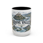 Rhine Valley Mug, Germany Travel Souvenir, Bucket List Gift, Accent Ceramic Coffee Mug 11oz 15oz