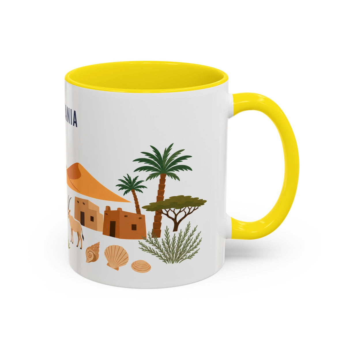 Mauritania Coffee Mug | Travel Souvenir Accent Mug | Country Gift Ceramic Cup 11oz 15oz